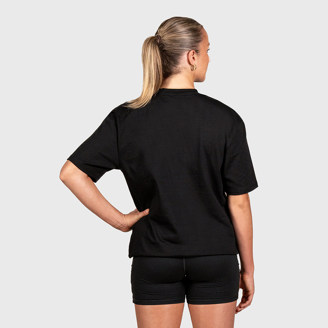 TWL - LIFESTYLE OVERSIZED T-SHIRT - EMBLEM - BLACK/WHITE