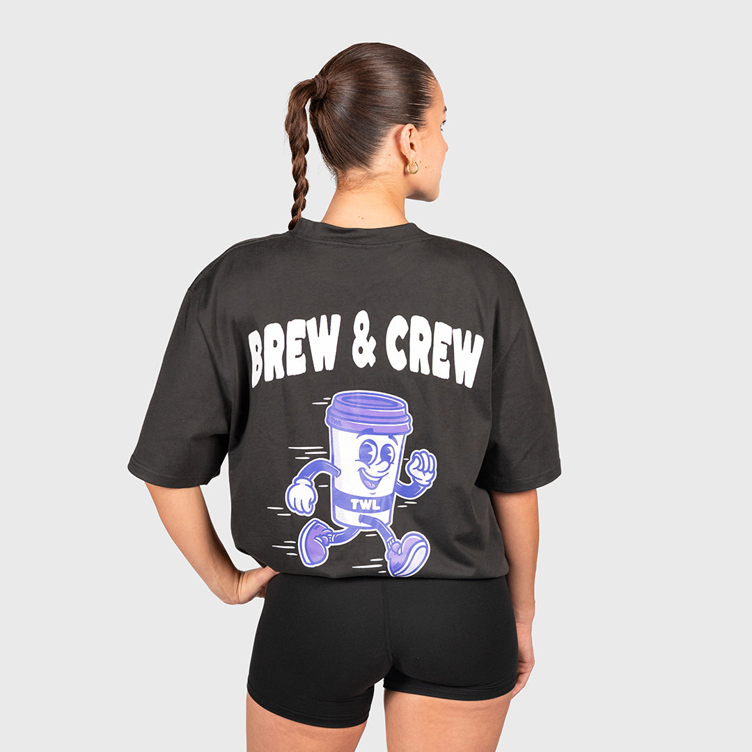 TWL - LIFESTYLE OVERSIZED T-SHIRT - BREW & CREW - FADED BLACK