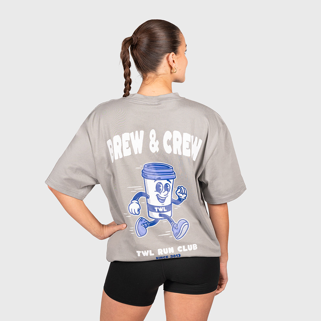 TWL - LIFESTYLE OVERSIZED T-SHIRT - BREW & CREW - PHANTOM GREY