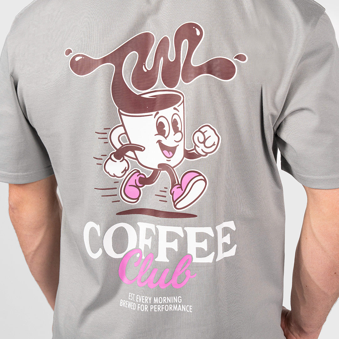 TWL - LIFESTYLE OVERSIZED T-SHIRT - COFFEE CLUB - GREY