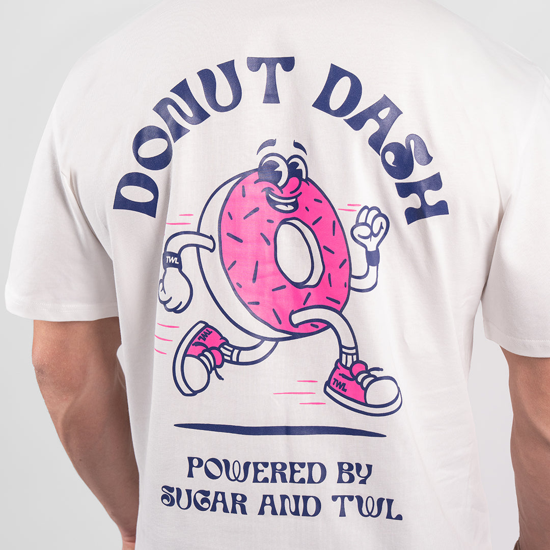 TWL - LIFESTYLE OVERSIZED T-SHIRT - DONUT DASH - WHITE
