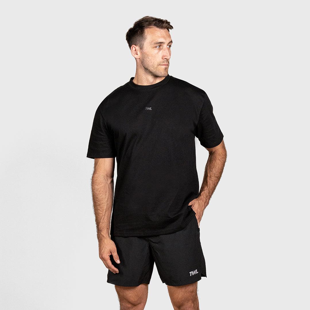 TWL - LIFESTYLE OVERSIZED T-SHIRT - EMBLEM - BLACKOUT