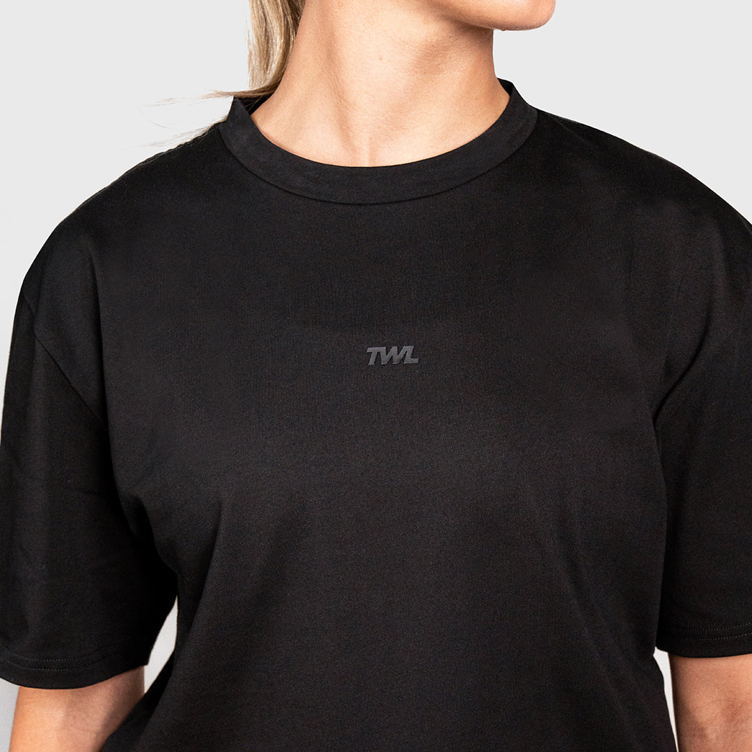 TWL - LIFESTYLE OVERSIZED T-SHIRT - EMBLEM - BLACKOUT