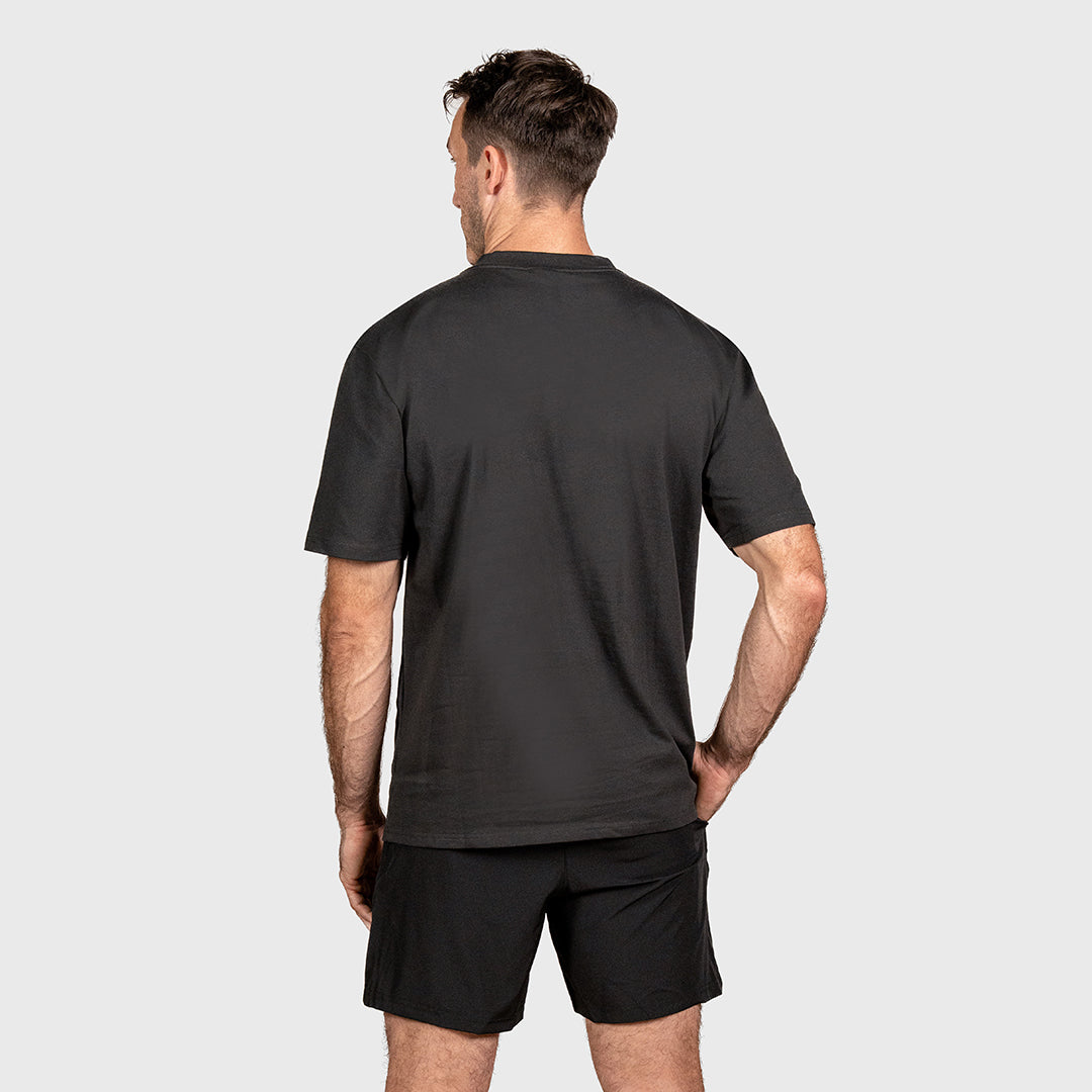 TWL - LIFESTYLE OVERSIZED T-SHIRT - EMBLEM - FADED BLACK