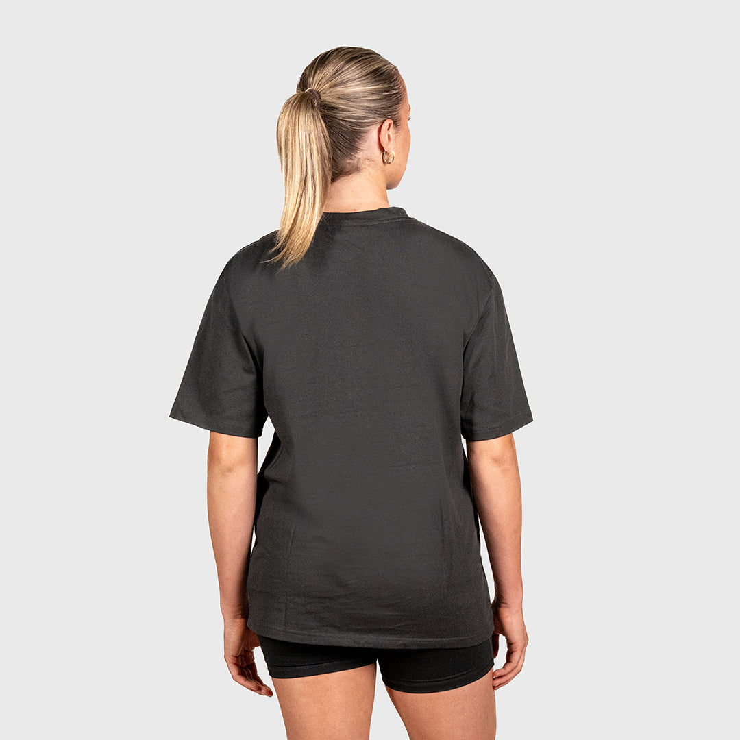 TWL - LIFESTYLE OVERSIZED T-SHIRT - EMBLEM - FADED BLACK