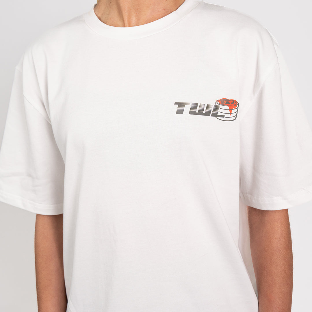 TWL - LIFESTYLE OVERSIZED T-SHIRT - FAT STACKS - WHITE