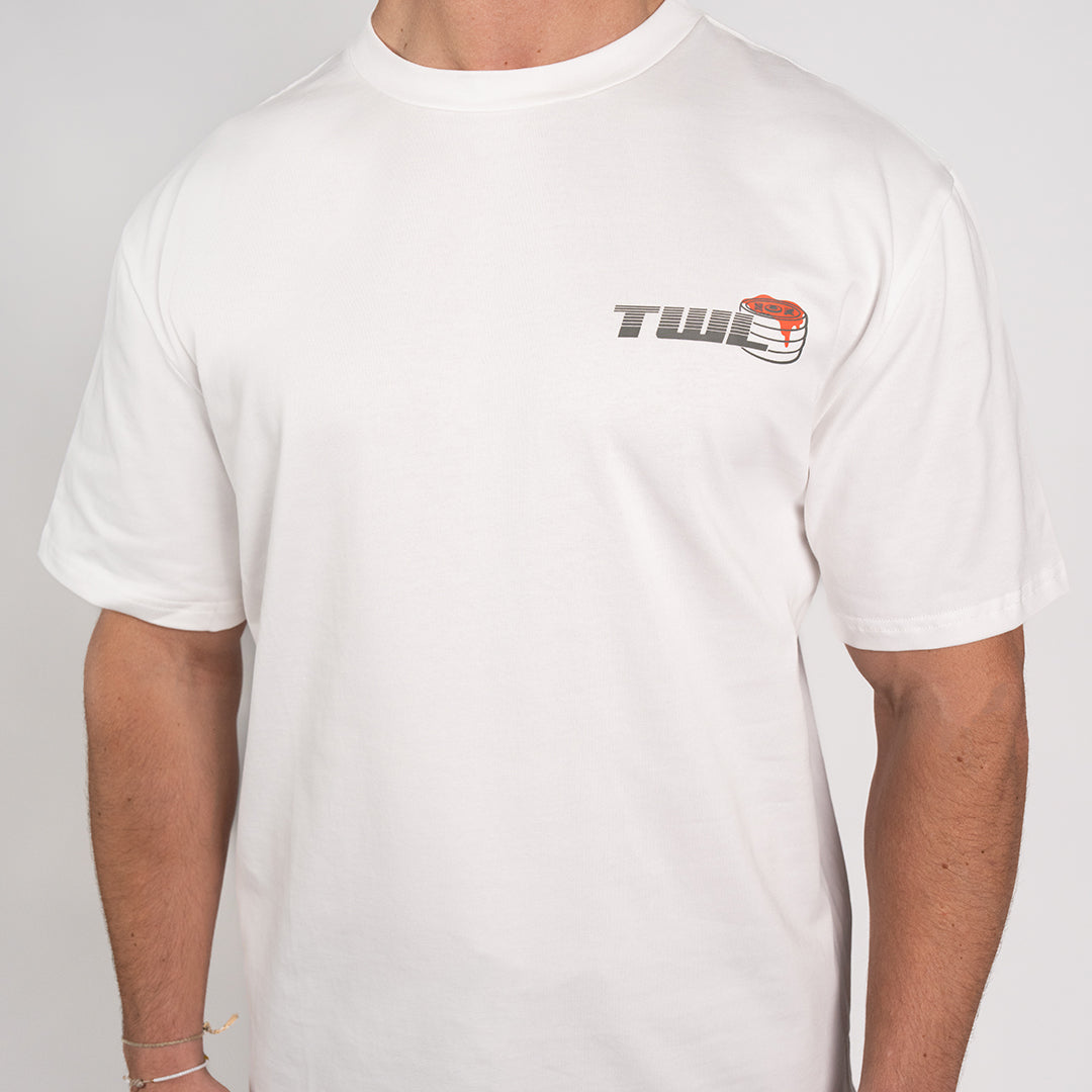 TWL - LIFESTYLE OVERSIZED T-SHIRT - FAT STACKS - WHITE