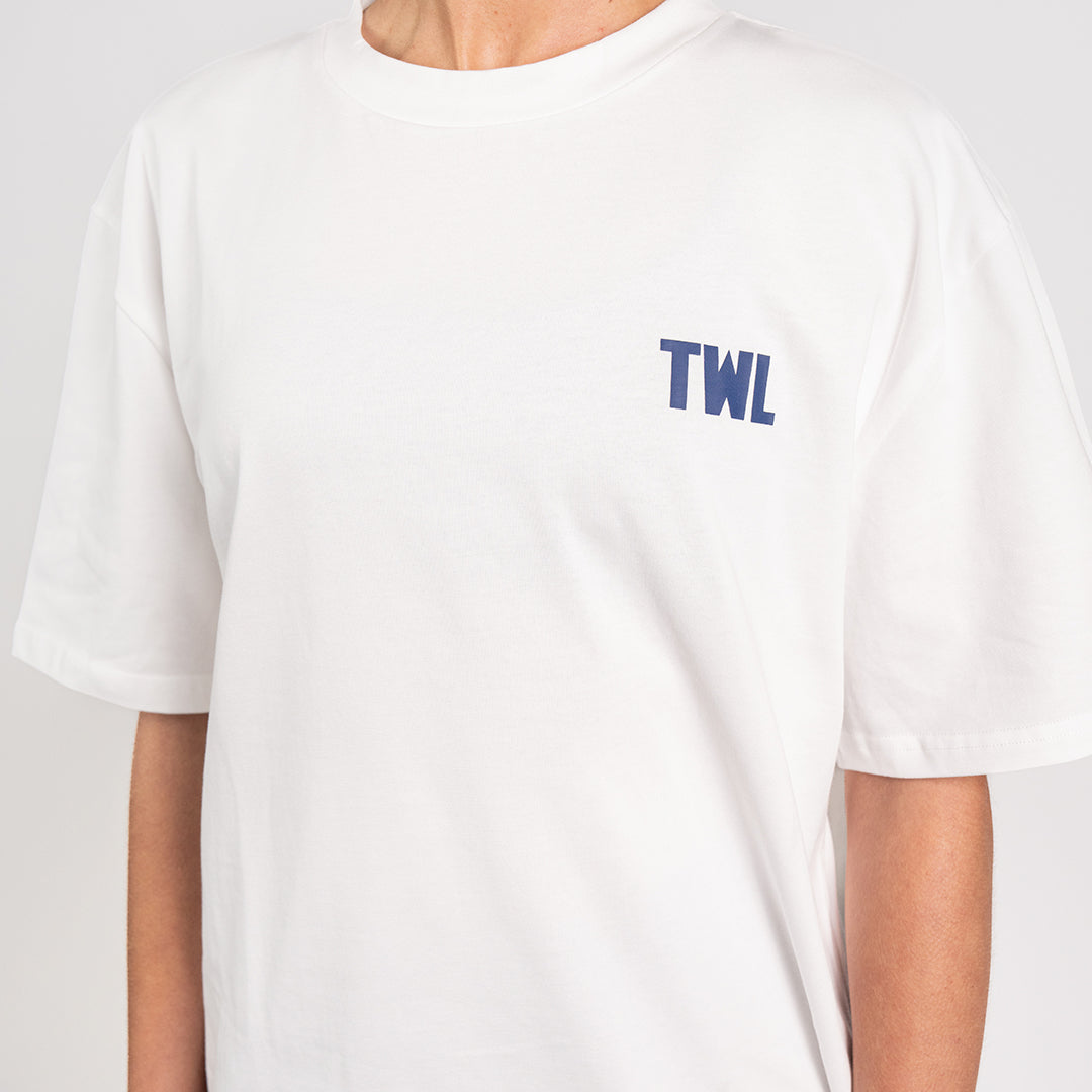 TWL - LIFESTYLE OVERSIZED T-SHIRT - SHAKER & PRs - WHITE