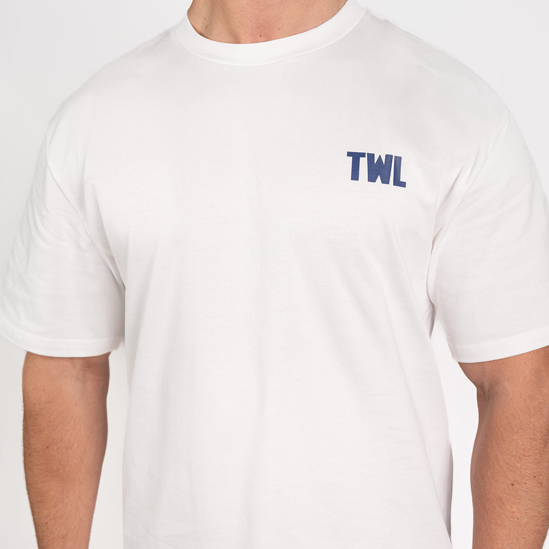 TWL - LIFESTYLE OVERSIZED T-SHIRT - SHAKER & PRs - WHITE
