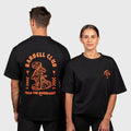 TWL - LIFESTYLE OVERSIZED T-SHIRT - TIGER - FADED BLACK/TANGERINE