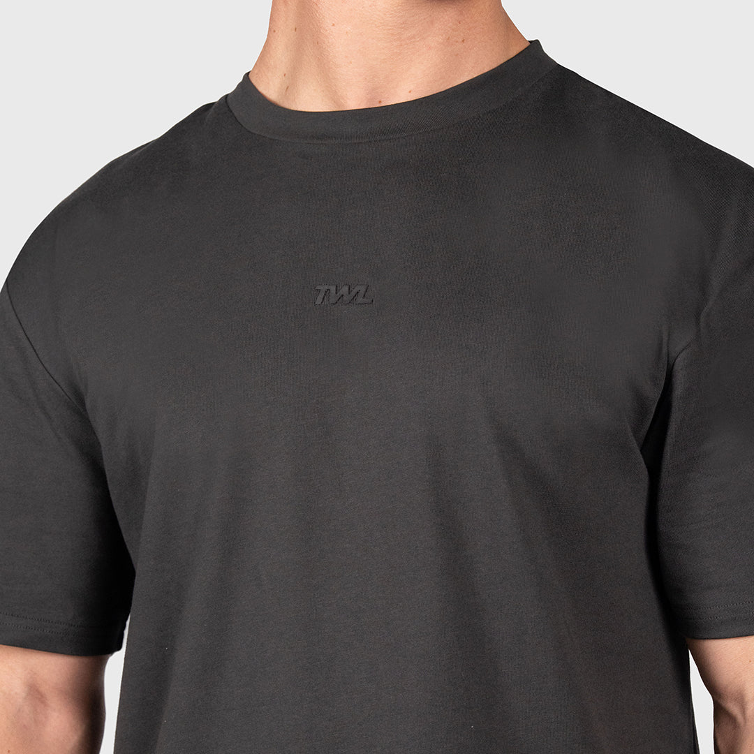 TWL - LIFESTYLE OVERSIZED T-SHIRT - EMBLEM - WASHED BLACK