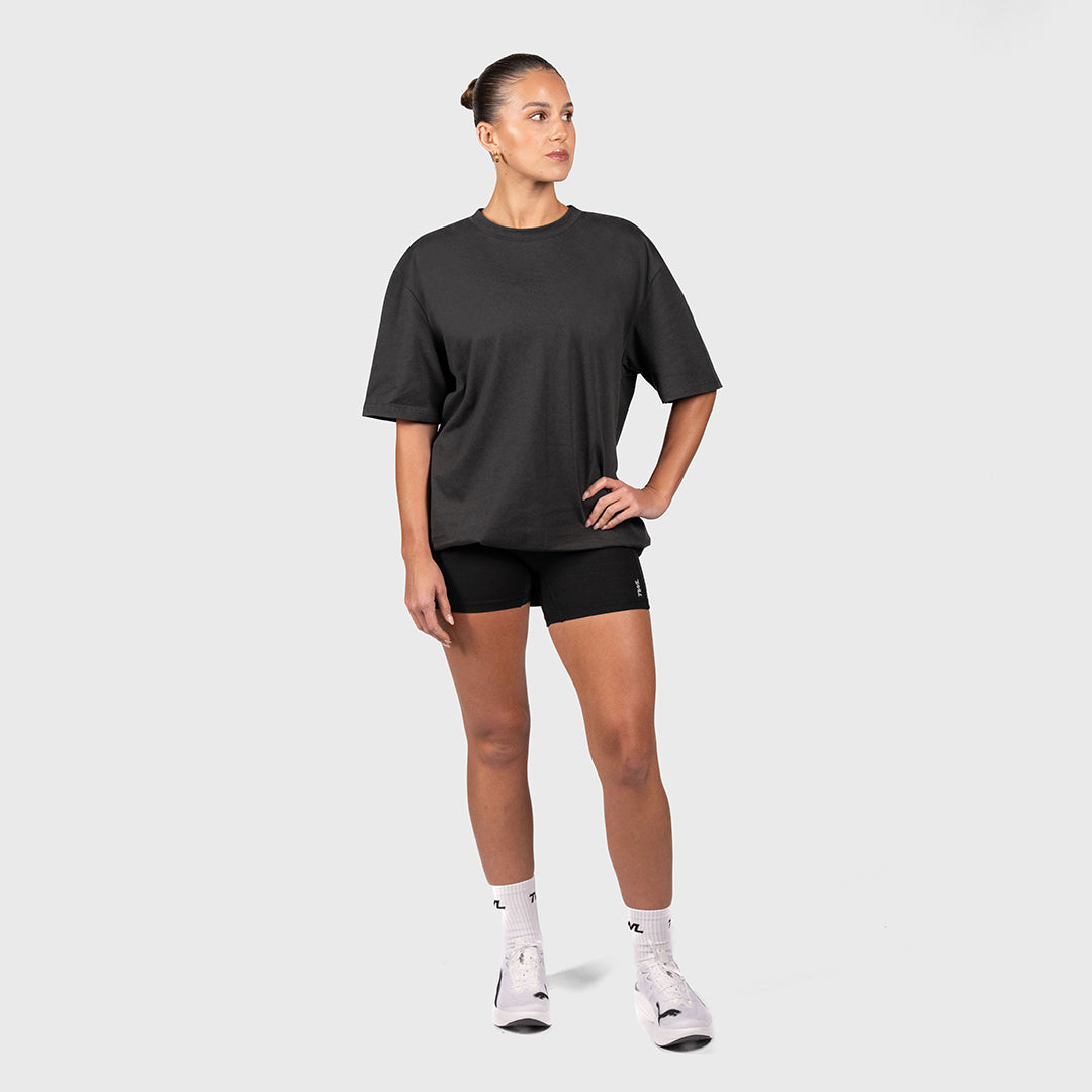TWL - LIFESTYLE OVERSIZED T-SHIRT - EMBLEM - WASHED BLACK