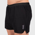 TWL - MENS LINED SPEED RUNNING SHORTS - 4" - BLACK