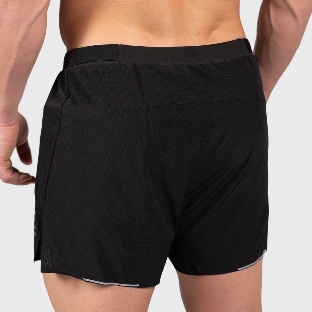 TWL - MENS LINED SPEED SHORTS - 4" - BLACK