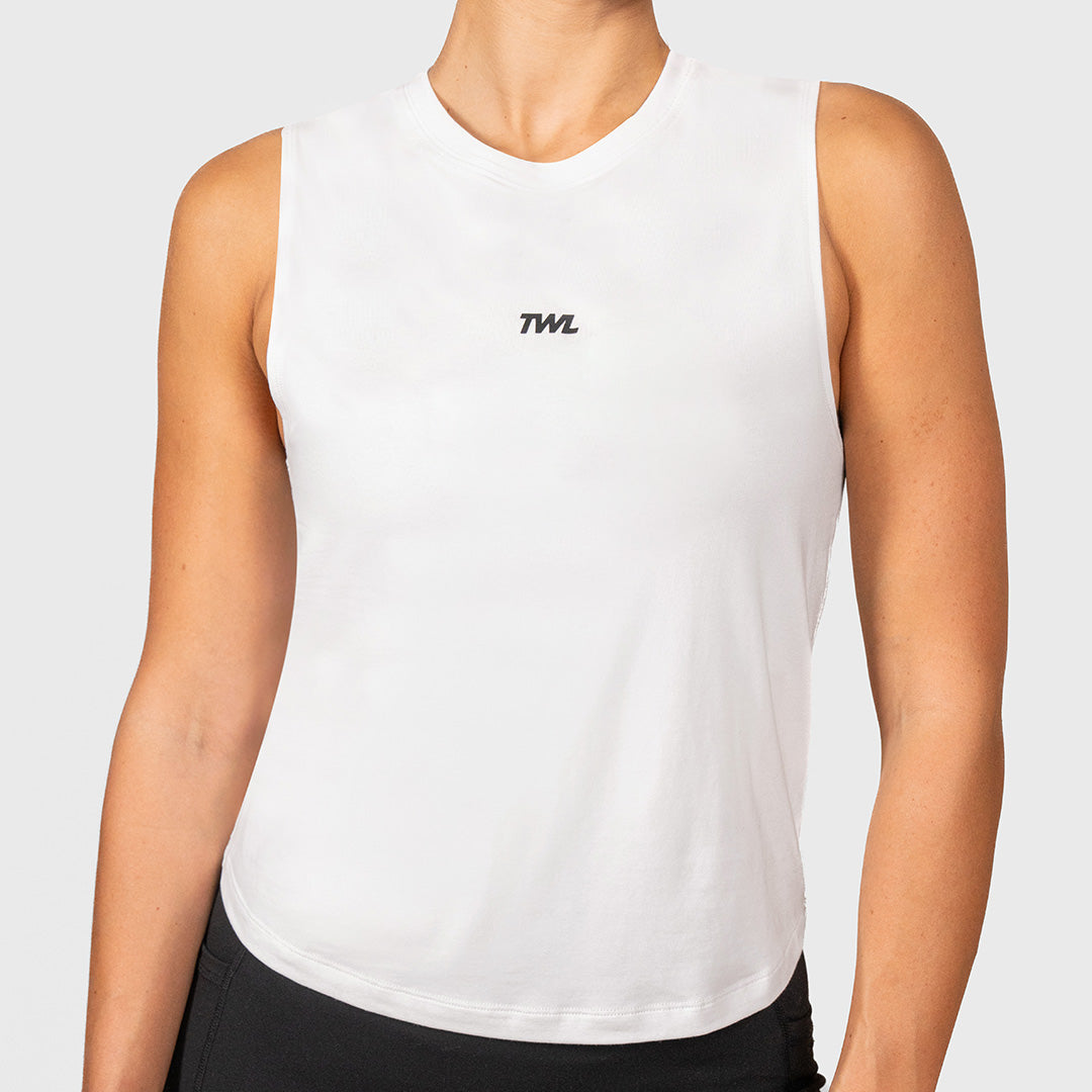 TWL - MOTION TANK - EMBLEM - WHITE