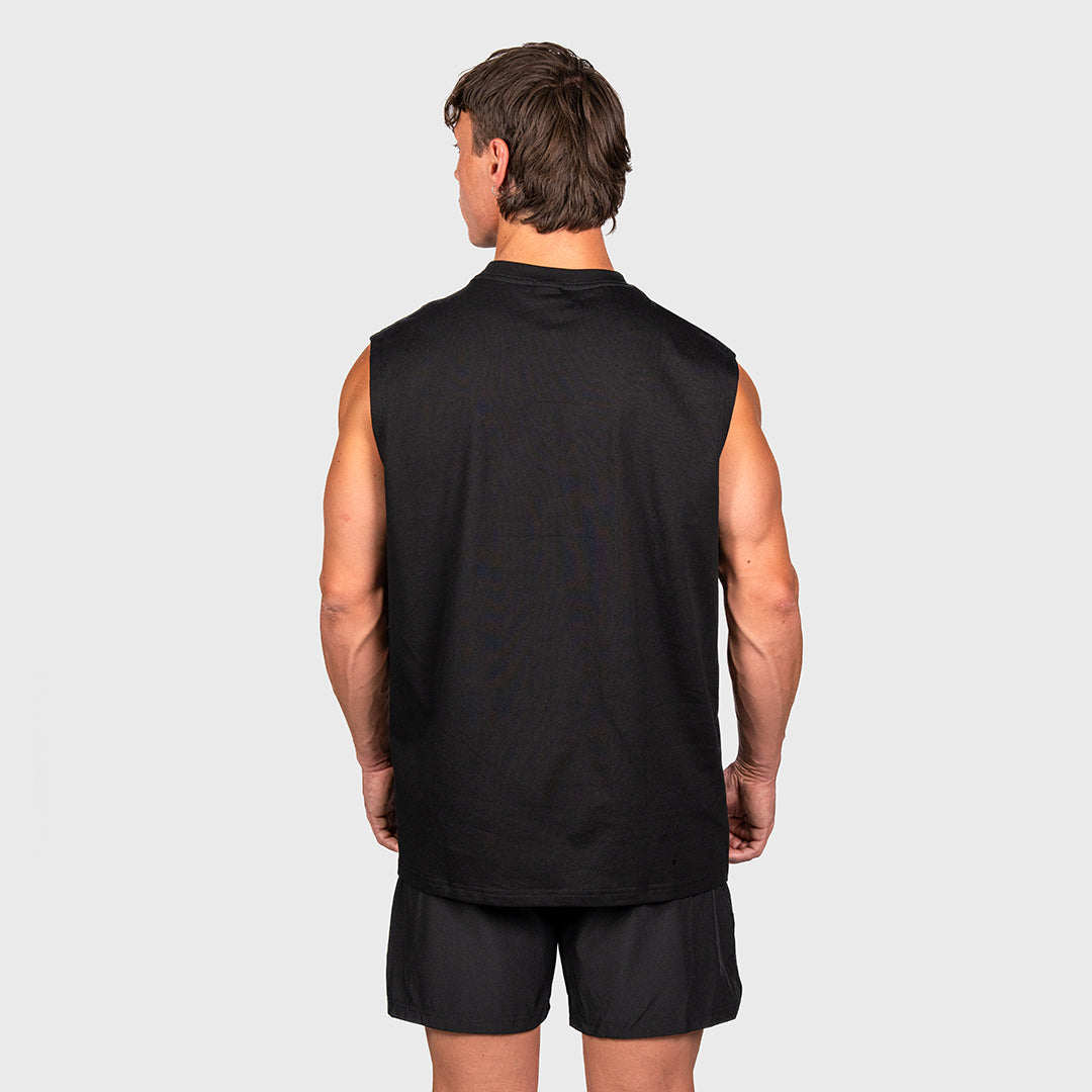 TWL - OVERSIZED MUSCLE TANK - EMBLEM - BLACKOUT