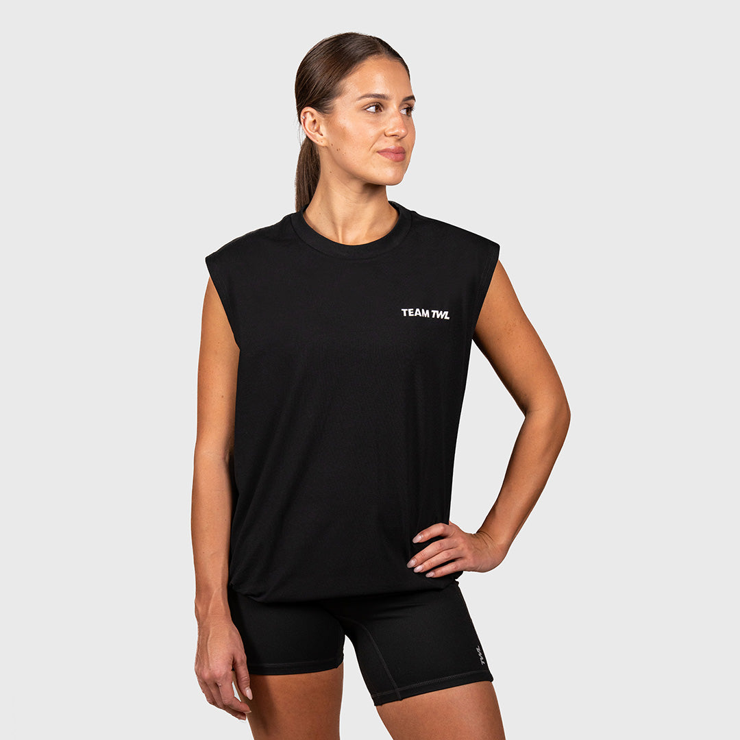 TWL - OVERSIZED MUSCLE TANK - TEAM TWL - BLACK