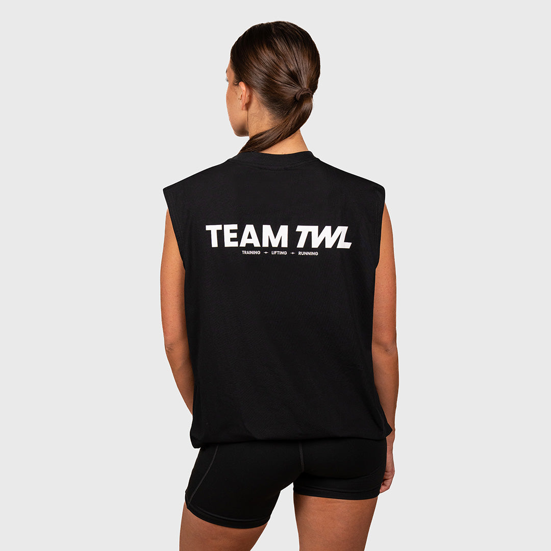 TWL - OVERSIZED MUSCLE TANK - TEAM TWL - BLACK