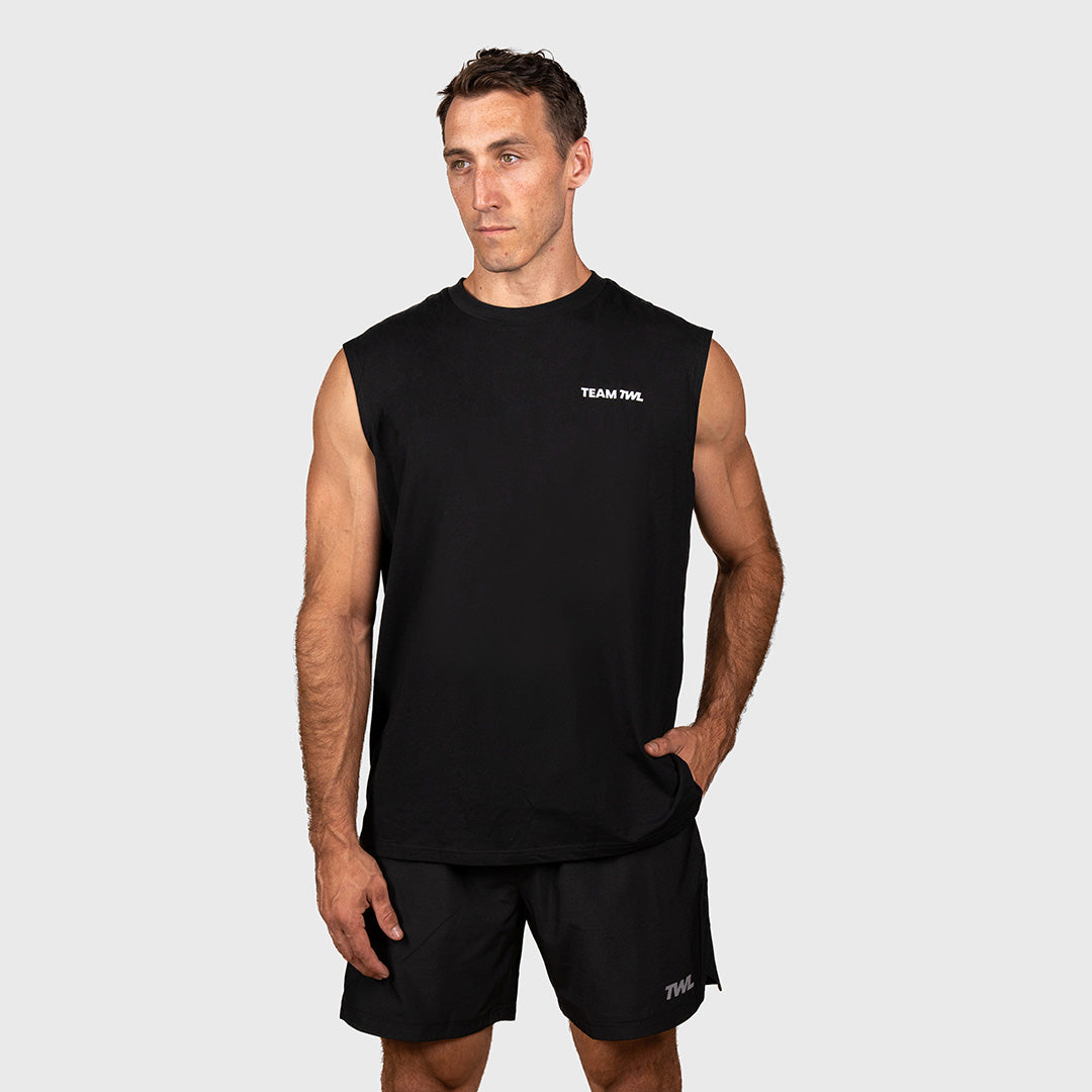 TWL - OVERSIZED MUSCLE TANK - TEAM TWL - BLACK