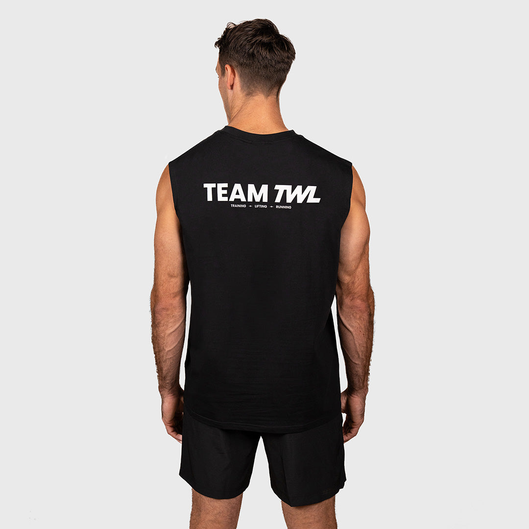 TWL - OVERSIZED MUSCLE TANK - TEAM TWL - BLACK