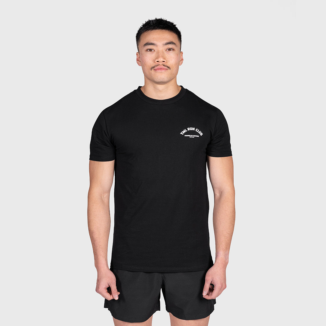 TWL - OVERSIZED T-SHIRT - PASTRIES RUN CLUB - BLACK