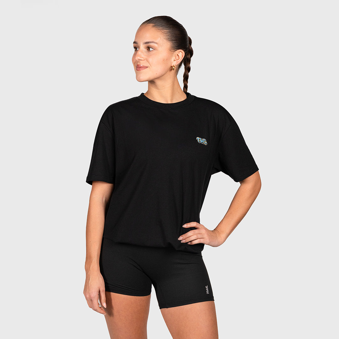 TWL - OVERSIZED T-SHIRT - REPS & RAMEN - BLACK