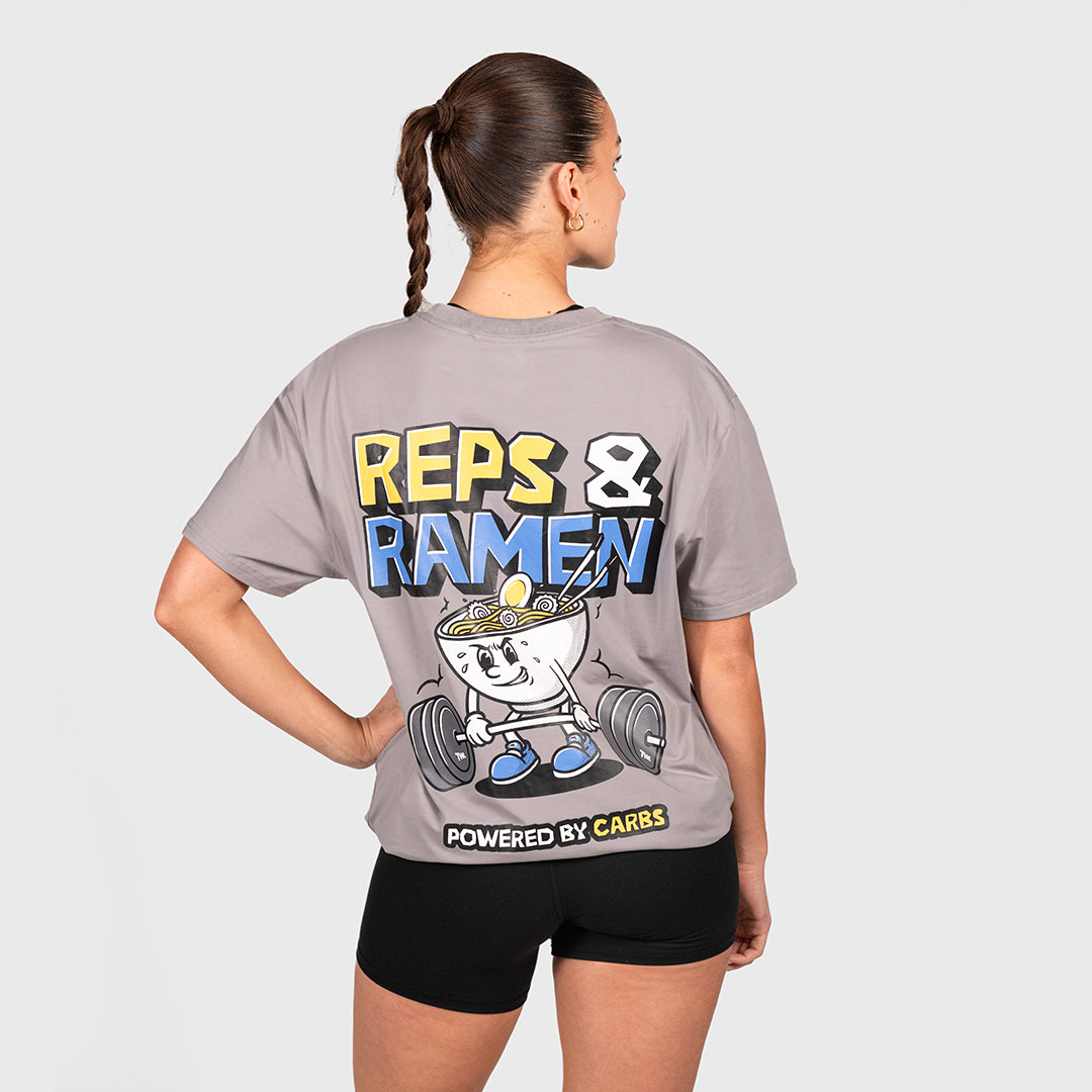 TWL - OVERSIZED T-SHIRT - REPS & RAMEN - PHANTOM GREY