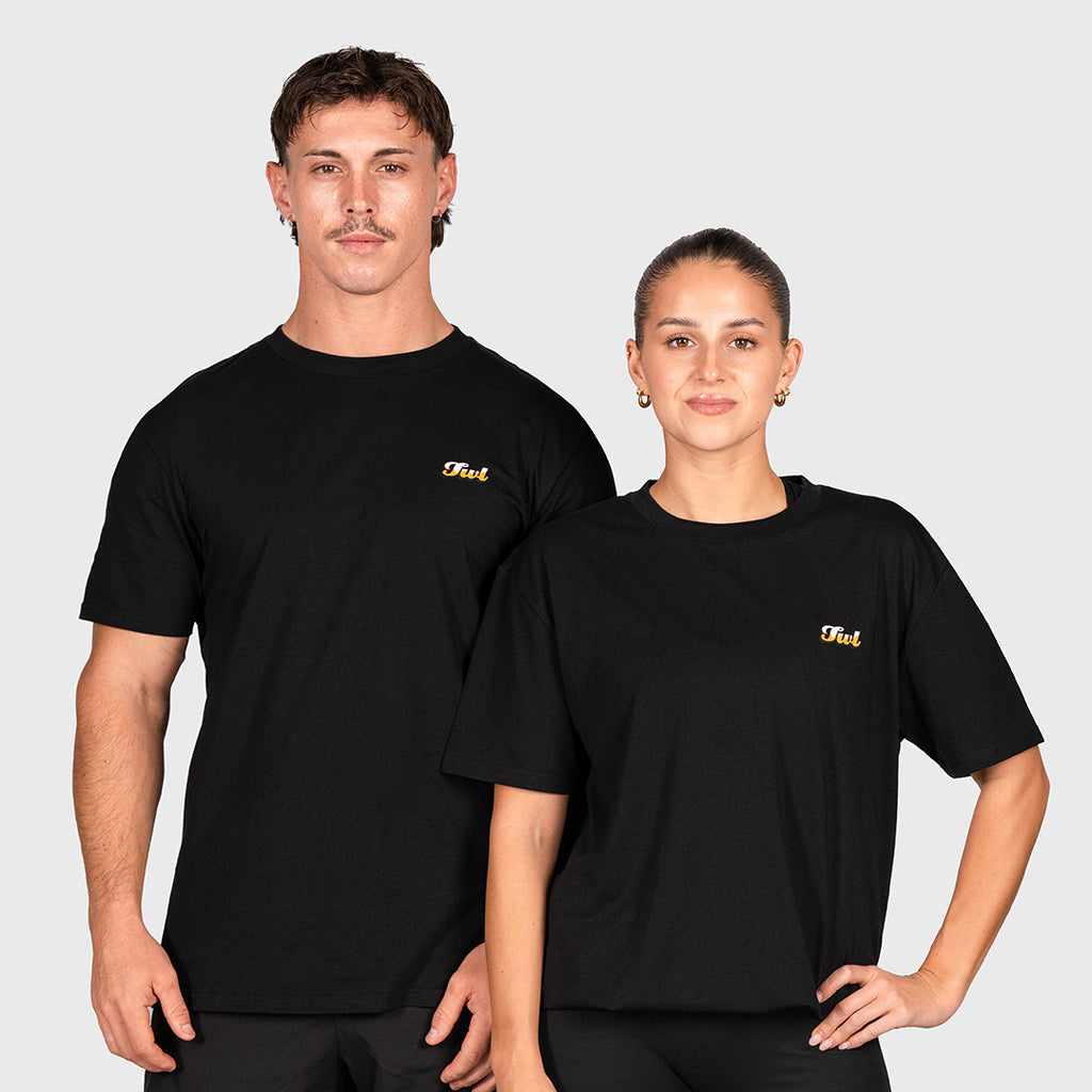TWL - OVERSIZED T-SHIRT - SPRINT SUNDAE - BLACK