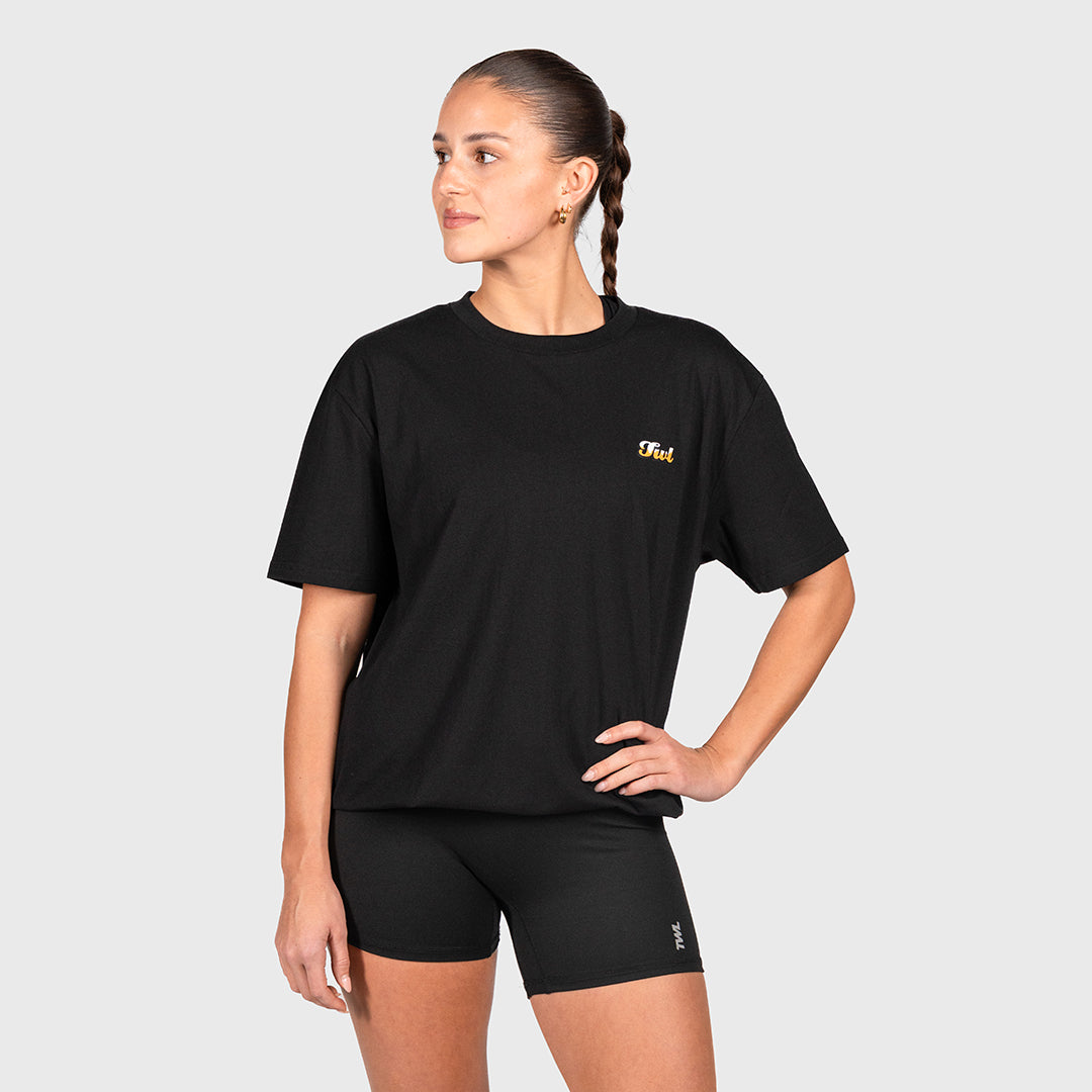 TWL - OVERSIZED T-SHIRT - SPRINT SUNDAE - BLACK