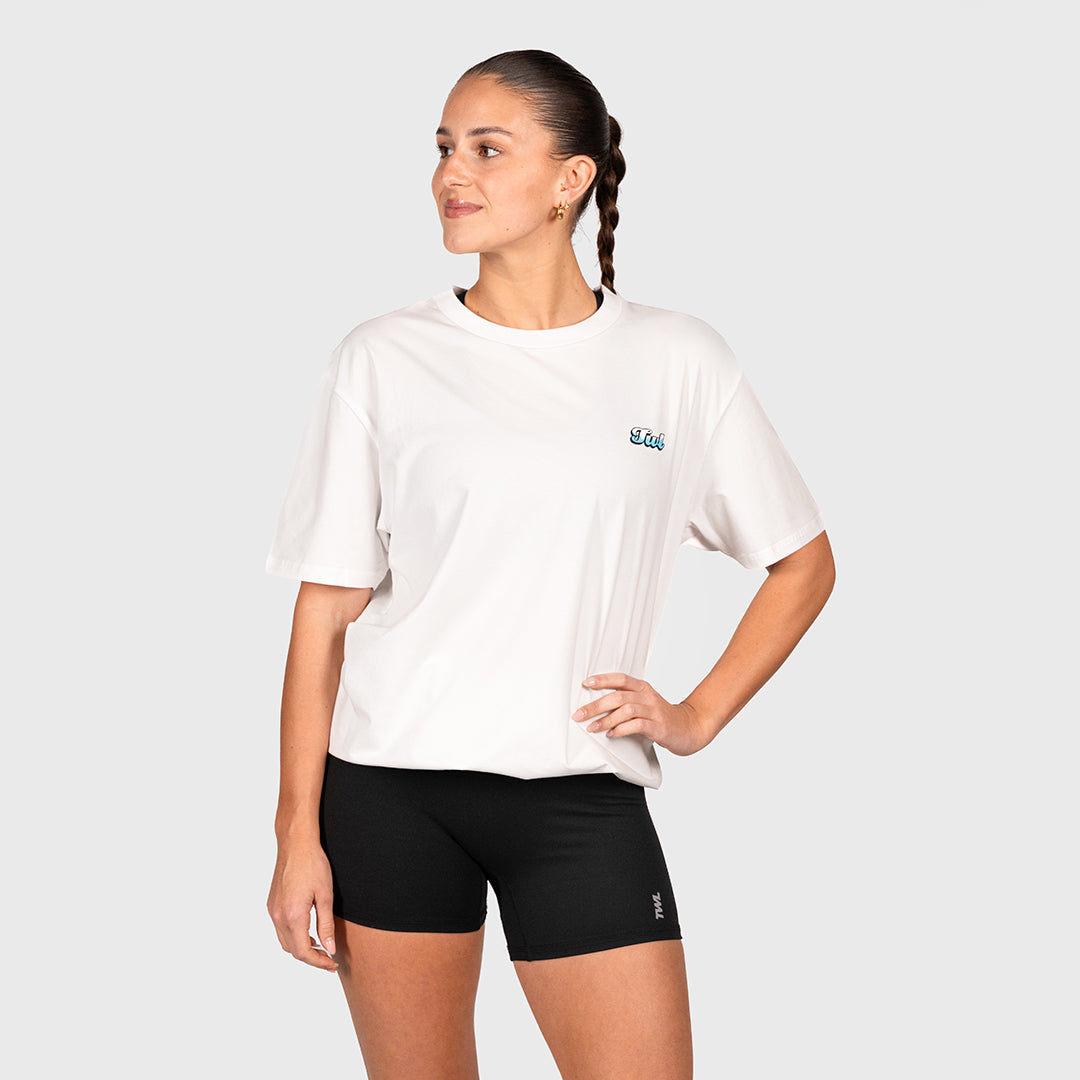 TWL - OVERSIZED T-SHIRT - SPRINT SUNDAE - WHITE