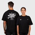 TWL - OVERSIZED T-SHIRT - TRAIN WITHOUT LIMITS - BLACK