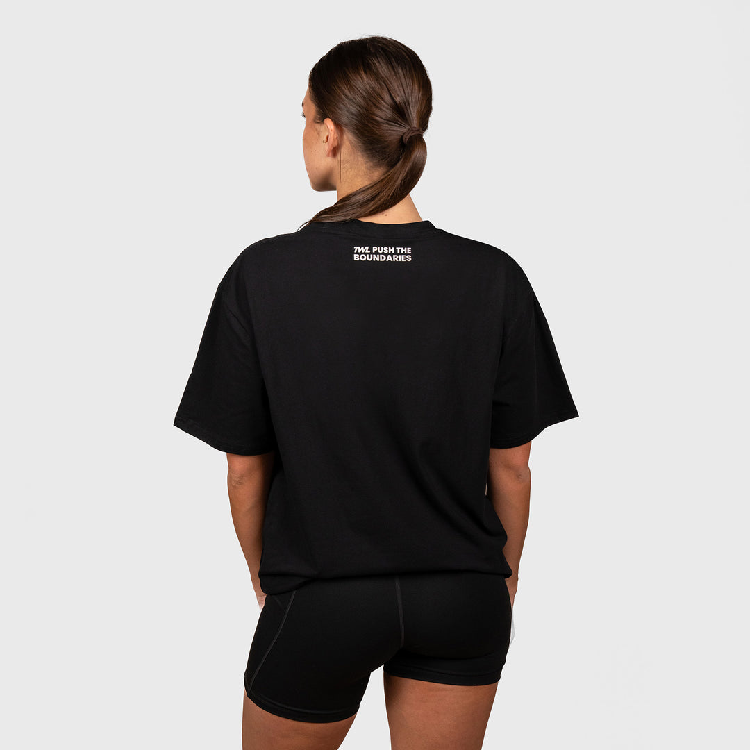 TWL - OVERSIZED T-SHIRT - VARSITY - BLACK
