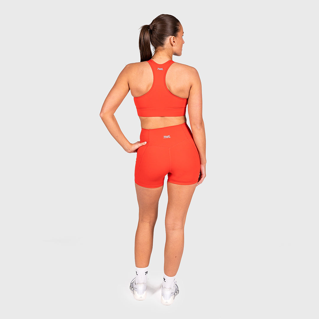 TWL - WOMEN'S REFINE SHORTS - 4.5" - SCARLET