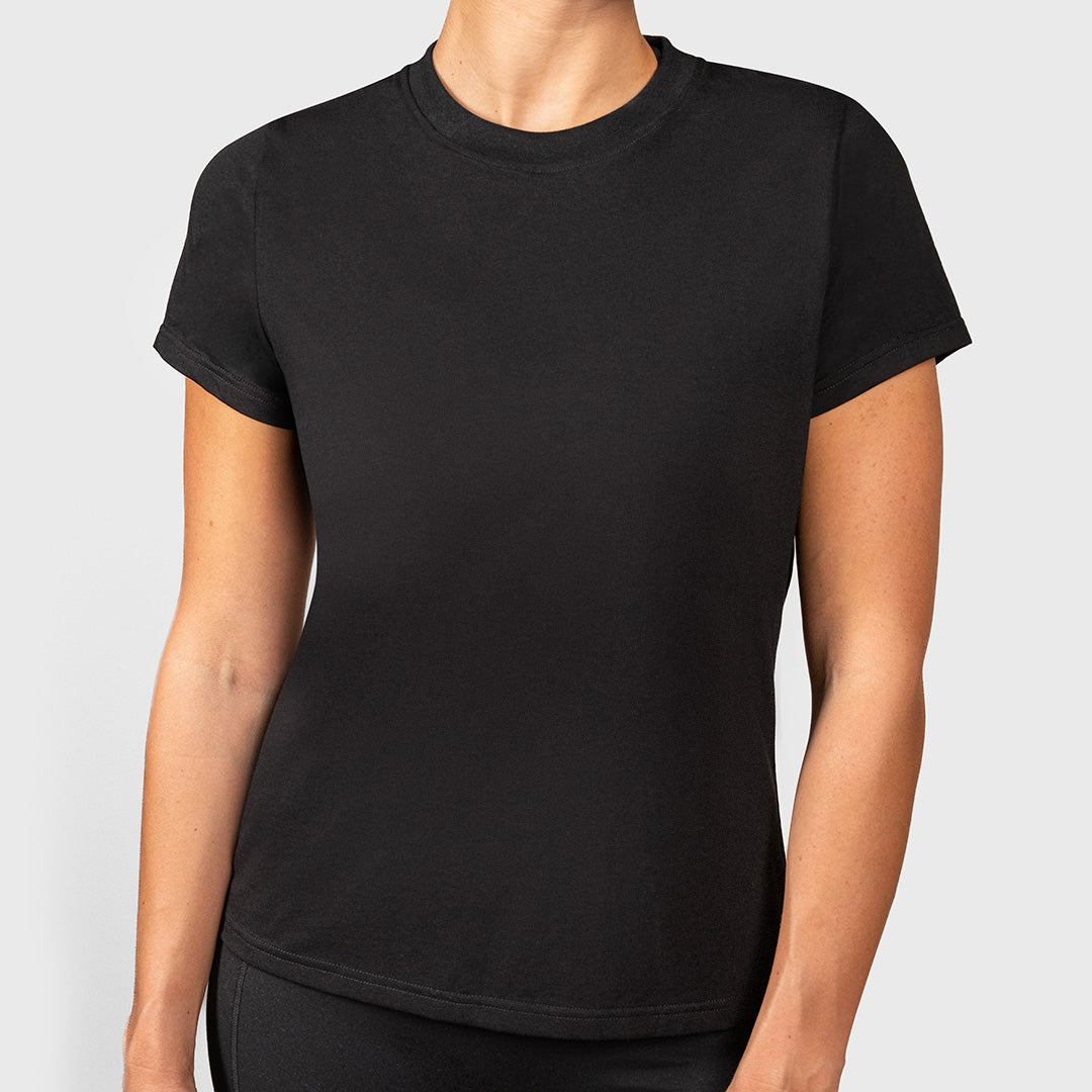 TWL - WOMEN'S BASEFLEX T-SHIRT - BLACK