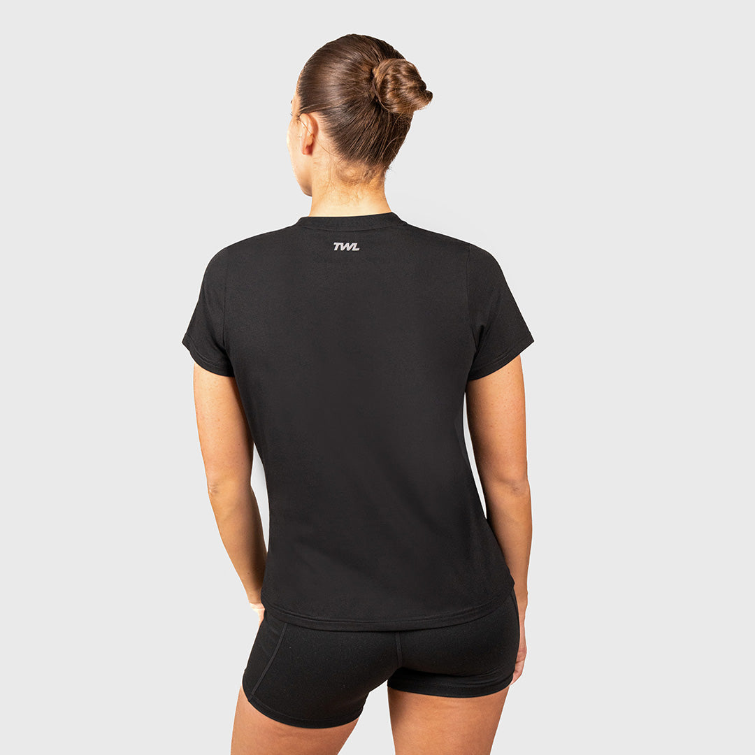 TWL - WOMEN'S BASEFLEX T-SHIRT - BLACK