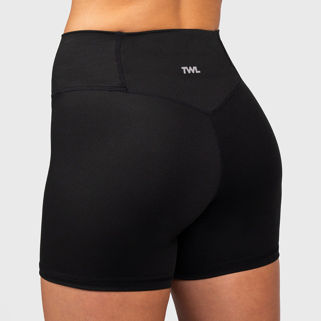 TWL - WOMEN'S REFINE POCKETLESS SHORTS - 4.5" - BLACK