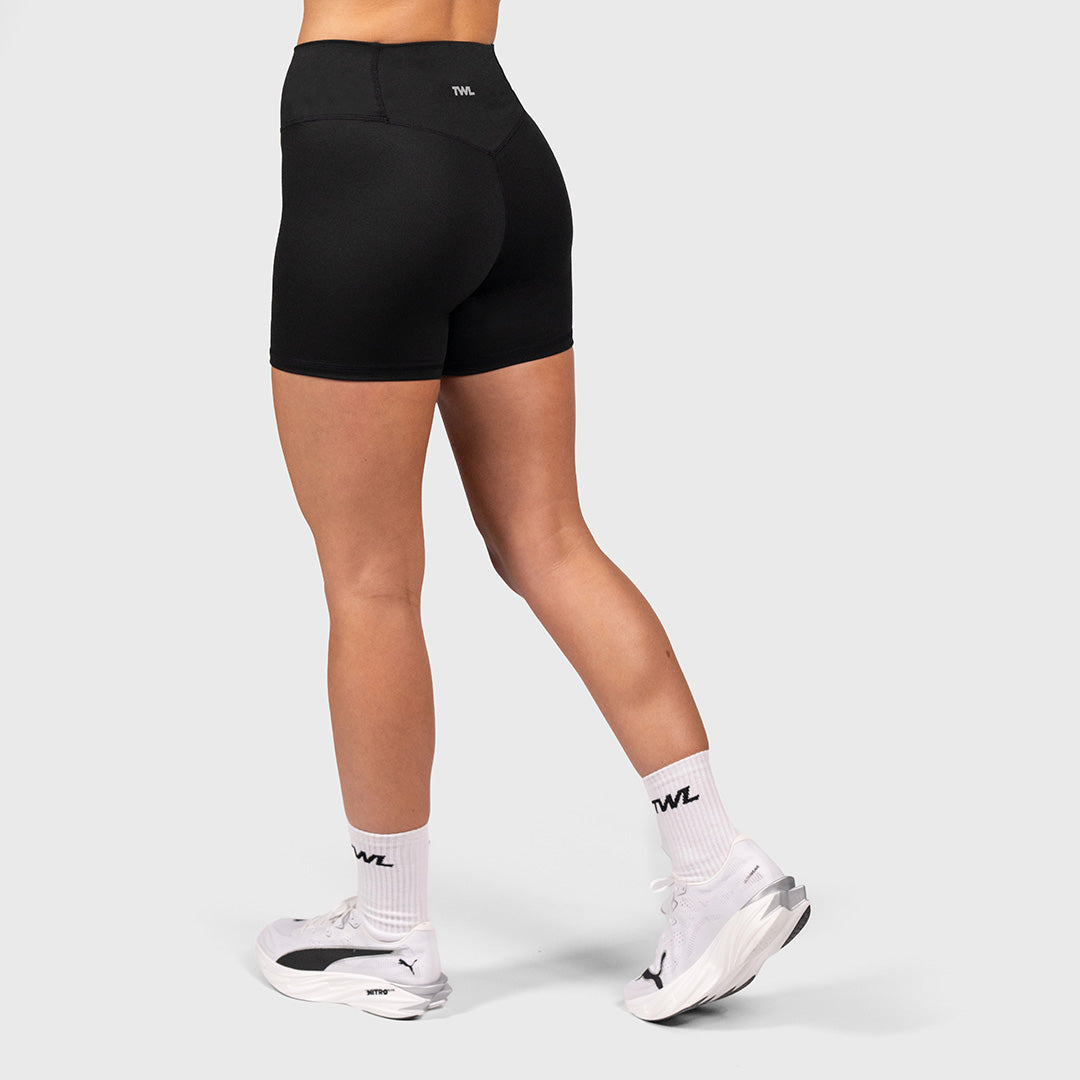 TWL - WOMEN'S REFINE POCKETLESS SHORTS - 4.5" - BLACK