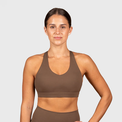 TWL - WOMEN'S REFINE STRIVE BRA - COCOA POWDER