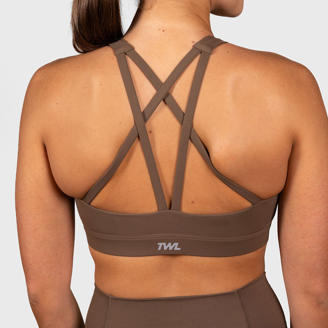 TWL - WOMEN'S REFINE STRIVE BRA - COCOA POWDER