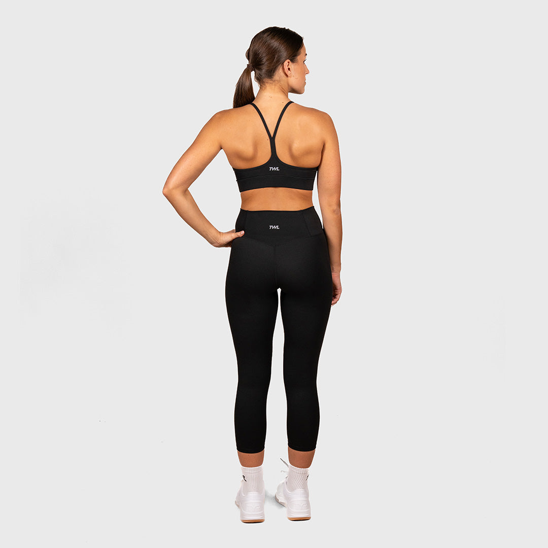 TWL - WOMEN'S REFINE POCKETLESS TIGHTS - 7/8 - BLACK