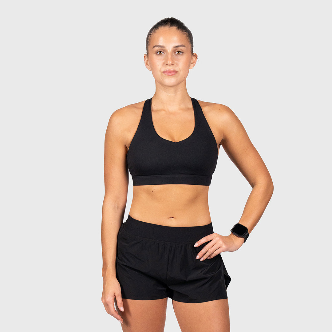 TWL - WOMEN'S RUSH RUNNING SHORTS - 2" - BLACK