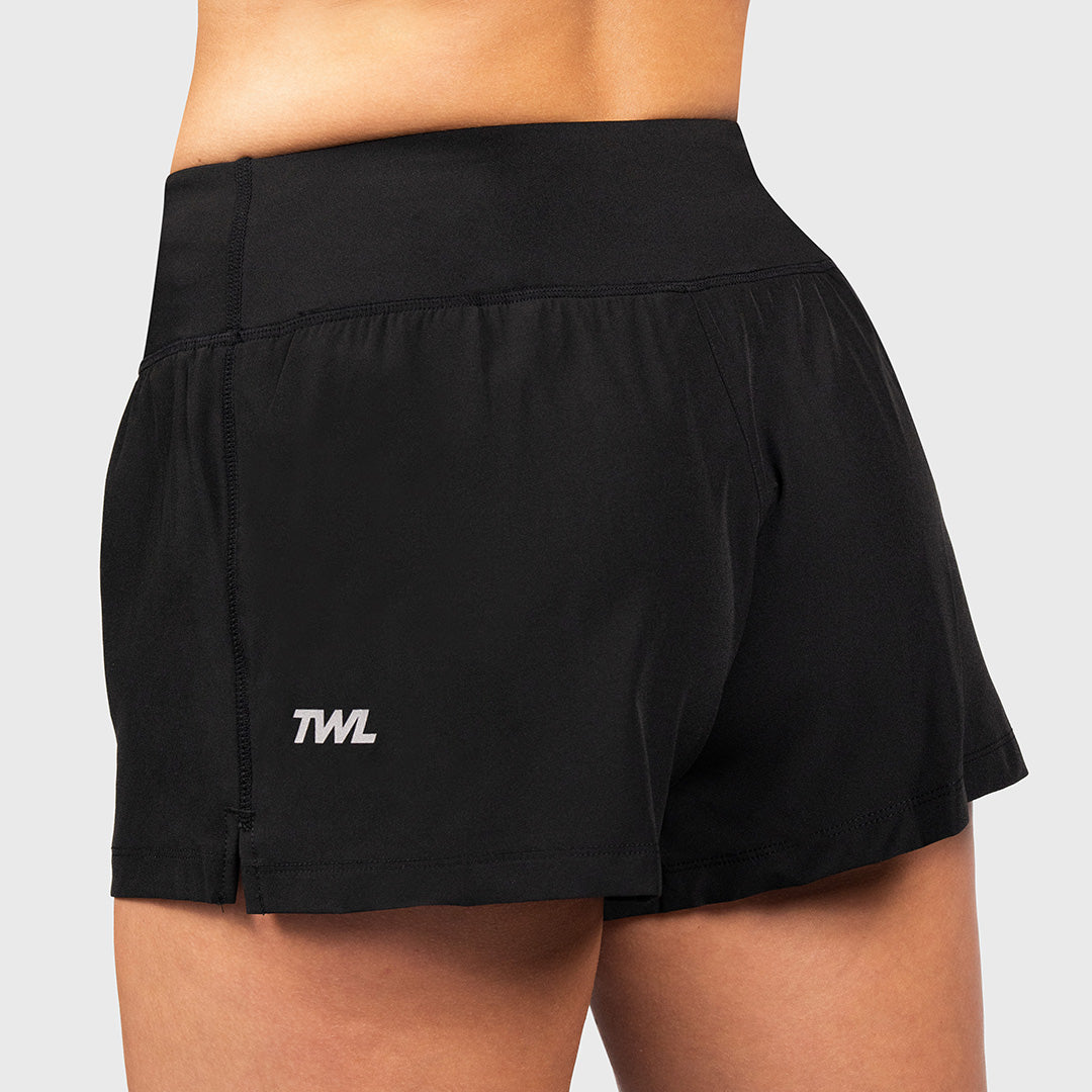 TWL - WOMEN'S TRAIN FOR LIFE SHORTS - 3" - BLACK