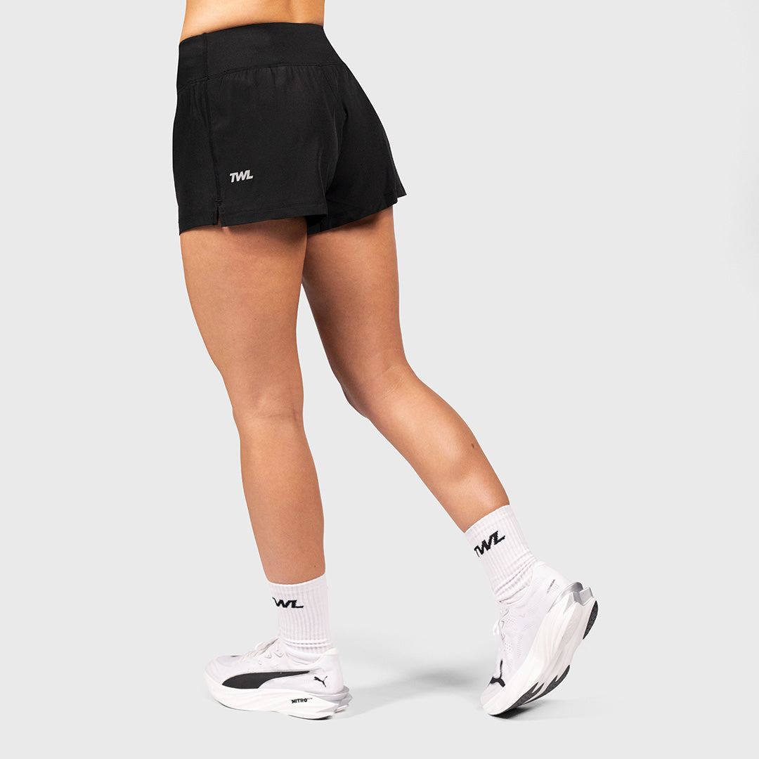 TWL - WOMEN'S TRAIN FOR LIFE SHORTS - 3" - BLACK