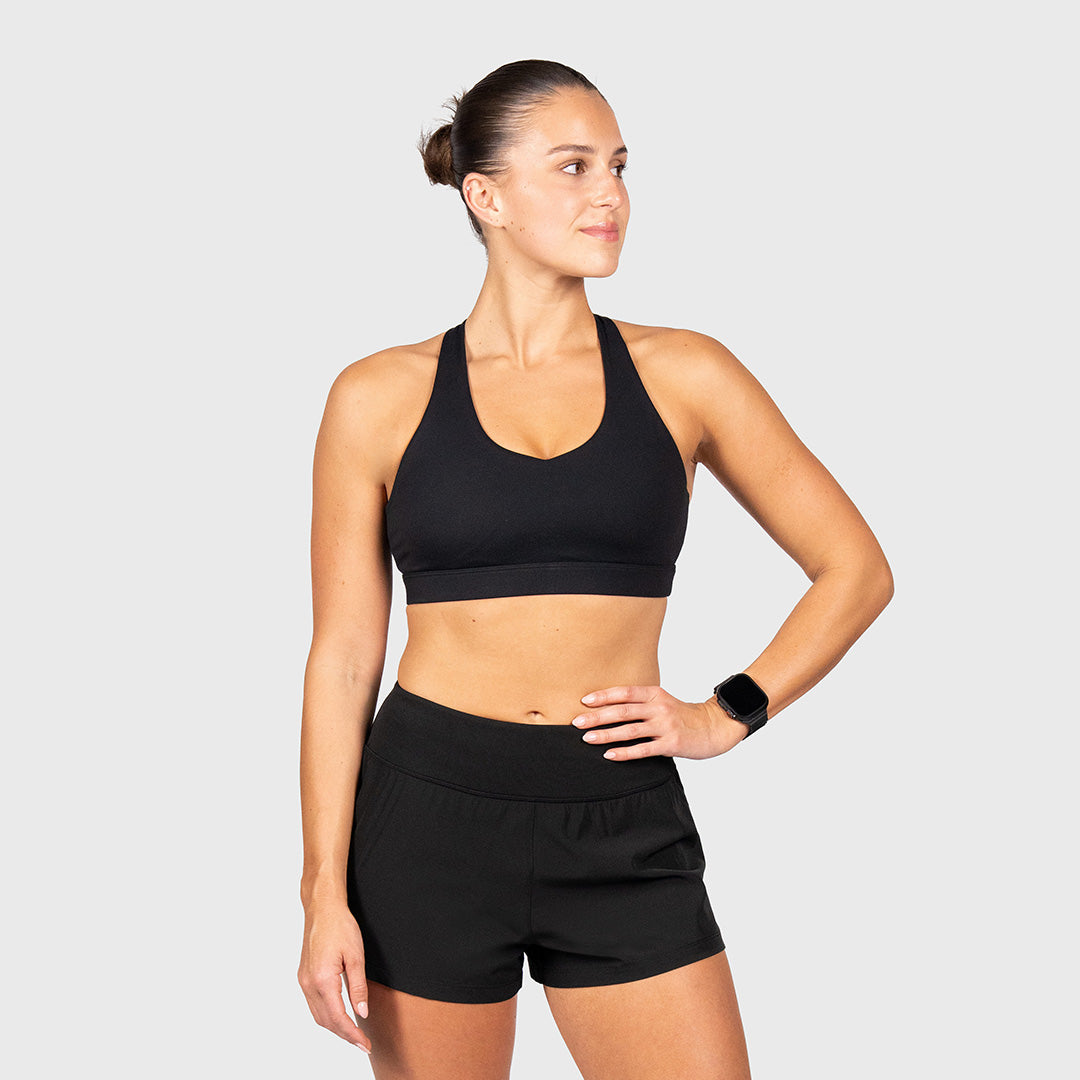 TWL - WOMEN'S TRAIN FOR LIFE SHORTS - 3" - BLACK