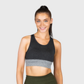 TWL - Women's Endure Seamless Bra - Black/Charcoal Marl