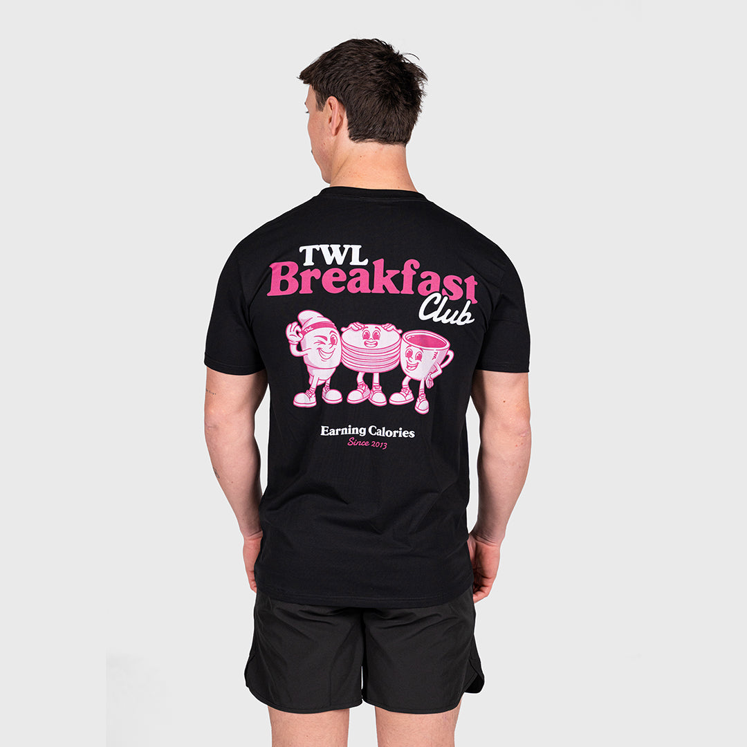 TWL - OVERSIZED T-SHIRT - BREAKFAST CLUB - BLACK