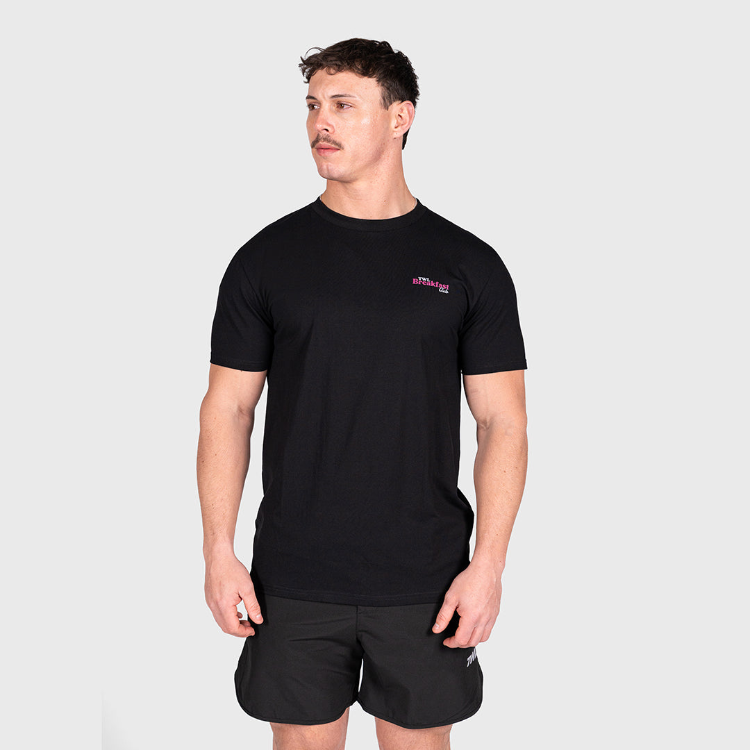 TWL - OVERSIZED T-SHIRT - BREAKFAST CLUB - BLACK
