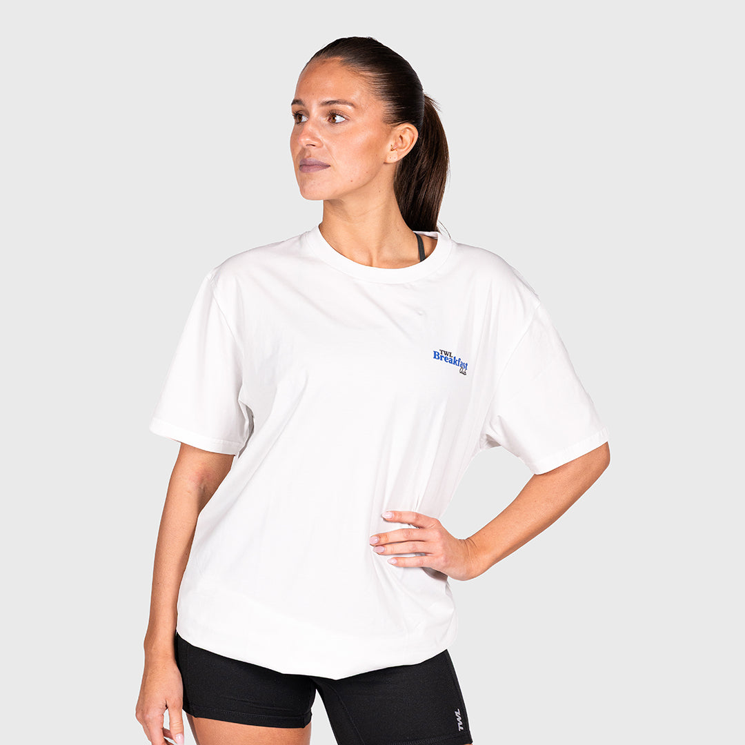 TWL - OVERSIZED T-SHIRT - BREAKFAST CLUB - WHITE