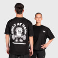TWL - LIFESTYLE OVERSIZED T-SHIRT - BUILT AT DAWN UNISEX - BLACK/WHITE