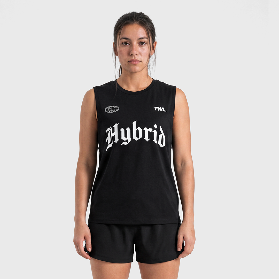 TWL - OVERSIZED HALOFLEX MUSCLE TANK - HYBRID DIVISION II - BLACK